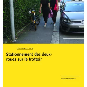 Stationnement des deux-roues sur le trottoir