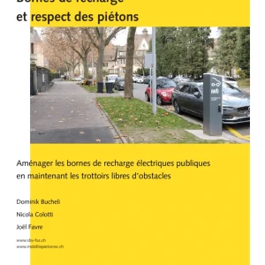 Bornes de recharge et respect des piétons